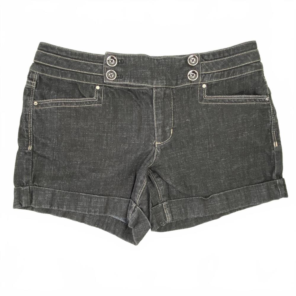White House Black Market Charcoal Jean Shorts